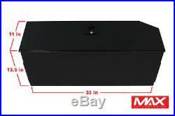 07-17 Jeep Wrangler Aluminum Tailgate Storage Box Vault No-Drill Matte Black