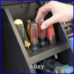 15 in. W x 11 in. D Portable Handheld Steel Shop Triangle Tool Box for Sockets 15 in. W x 11 in. D Portable Handheld Steel Shop Triangle Tool Box for Sockets