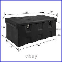 17.25 in. X 19 in. X 44 in. Matte Black Plastic All-Purpose Truck Tool Box Chest