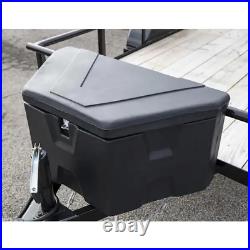 18 in. X 19 in. X 36 in. Matte Black Plastic Trailer Tongue Truck Tool Box New