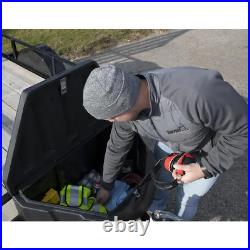 18 in. X 19 in. X 36 in. Matte Black Plastic Trailer Tongue Truck Tool Box New