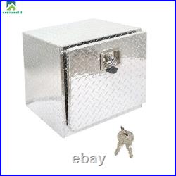 18 x 17 x 18 Truck Tool Box Aluminum Diamond Plated for ATV Flatbed Trailer