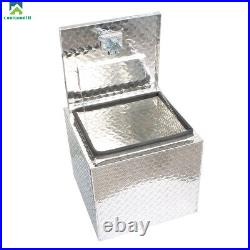 18 x 17 x 18 Truck Tool Box Aluminum Diamond Plated for ATV Flatbed Trailer