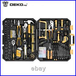 198Pcs US Handyman Tool Set Combination Wrenches, Repair Tools With Plastic Box