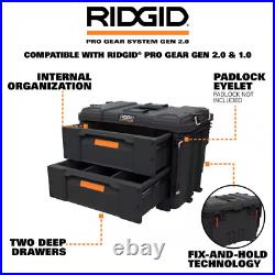 2.0 Pro Gear System 22 In. XL 4 Drawers Modular Tool Box Storage