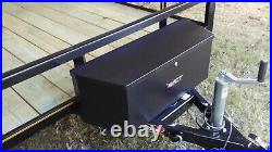 2.31 cu. Ft. Steel Trailer Tongue Tool Storage Box Weatherproof Lock & Keys New