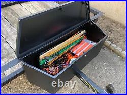 2.31 cu. Ft. Steel Trailer Tongue Tool Storage Box Weatherproof Lock & Keys New