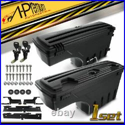 2 Set Rear Left & Right Truck Bed Storage Box Toolbox for Ford F-150 2015-2019