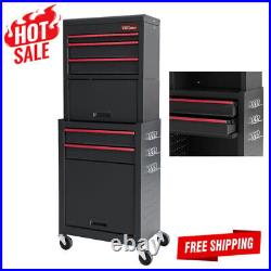 20-In 5-Drawer Rolling Tool Box Chest Storage Cabinet On Wheels Garage Tough Hot