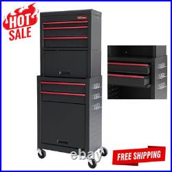 20-In 5-Drawer Rolling Tool Box Chest Storage Cabinet On Wheels Garage Tough NEW