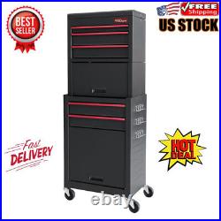 20-In 5-Drawer Rolling Tool Box Chest Storage Cabinet On Wheels Garage Tough NEW
