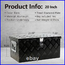 20 Inch Tool Box Flatbox Truck Car Outdoor Trailer Pickup Underbody Toolbox