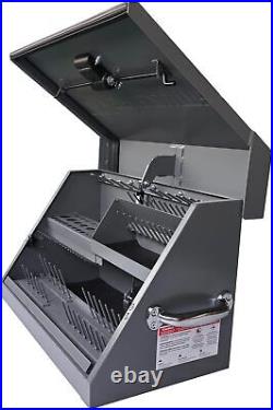 22.5-Inch Portable TRIANGLE Toolbox Heavy-Duty Steel Construction Metric