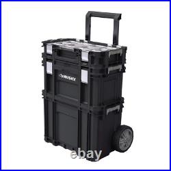 22 in. Husky Portable Rolling Tool Box on Wheels Cart Part Organizer Storage Bin 22 in. Husky Portable Rolling Tool Box on Wheels Cart Part Organizer Storage Bin