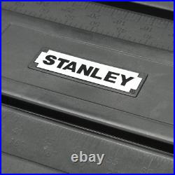 23 In. 50 Gallon Mobile Tool Box Portable Stanley Rolling Chest Black Lid D