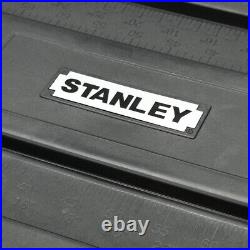 23 in 50-Gallon Mobile Tool Box Portable Stanley Rolling Chest Black Lid