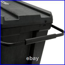 23 in 50-Gallon Mobile Tool Box Portable Stanley Rolling Chest Black Lid