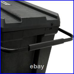 23 in. 50 gallon mobile tool box portable stanley rolling chest black lid d