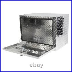 24 Inch Aluminum Stripes Plated Tool Box 24(24.2×17.1×17.9)