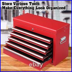 24 Portable Tool Box, 5 Drawers & Top Storage Tray Tool Box with Drawers
