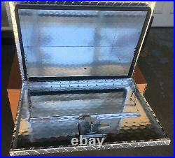 24 x 20x 19-1/2 Aluminum Truck Tool Box Storage Horse Boat RV DIAMOND PATTERN