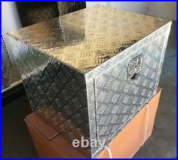 24 x 20x 19-1/2 Aluminum Truck Tool Box Storage Horse Boat RV DIAMOND PATTERN