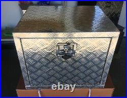 24 x 20x 19-1/2 Aluminum Truck Tool Box Storage Horse Boat RV DIAMOND PATTERN