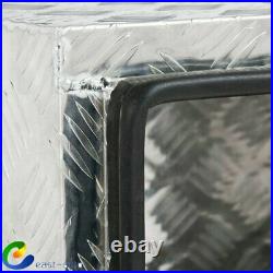 24x 16.9x17.9 Cuboid Silver Aluminum Underbody Storage Tool Box for RV Truck