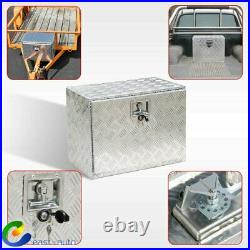 24x 16.9x17.9 Cuboid Silver Aluminum Underbody Storage Tool Box for RV Truck