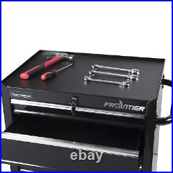 26 Inch 4 Drawer Bottom Chest Steel Tool Organizer Cabinet Type Black