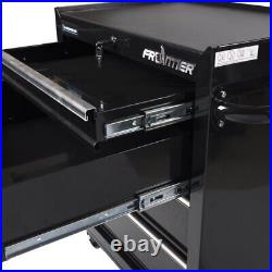 26-inch 4-Drawer Base Cabinet Tool Chest Metal Tool Box Lockable Organizer Black
