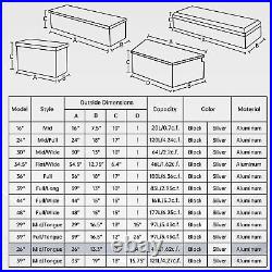 26X13.3X12 Aluminum Trailer Tool Box Heavy Duty Utility Tool Storage Box/lock