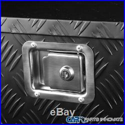 28/15 Truck Pick-up Black Aluminum Tool Box Trailer Storage with Gas Lift & Lock