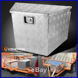 29 Heavy Duty Aluminum Tool Box Underbody Storage Truck Trailer Tongue+Keys