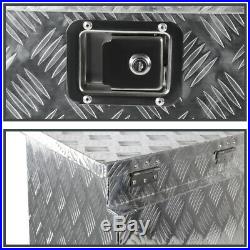 29 Heavy Duty Aluminum Tool Box Underbody Storage Truck Trailer Tongue+Keys