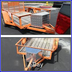 29 Heavy Duty Aluminum Tool Box Underbody Storage Truck Trailer Tongue+Keys