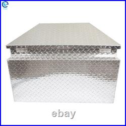 29 x 15 Aluminum Silver Trailer Tool Box 1.5mm for Camper Flatbed RV with Lock