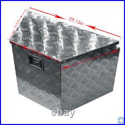 29 x 15 x18 Aluminum Trailer Tool Box with Struts for Truck Weather Guard