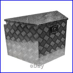 29x 15x 18 Silver Aluminum Trailer Tongue Tool Box for Camper Flatbed Trailer