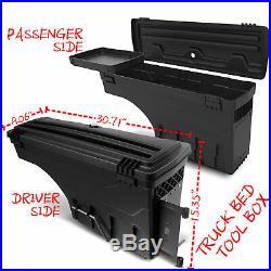 2pcs Storage Truck Bed Tool Box 30.71'' for Dodge Ram 1500 2500 Rear Left+Right