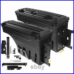 2x Driver &Passenger Side Truck Bed Storage Box ToolBox for Ford F-150 1997-2014