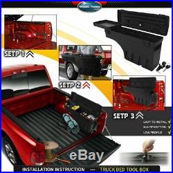 2x Truck Bed Storage Box Toolbox Left Right for Chevy Silverado GMC Sierra 1500
