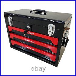 3 Drawer Metal Tool Box Tool Chest 439 Pcs Mechanics Tool Set with Tool Set