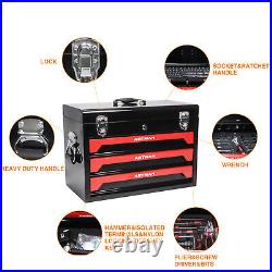 3 Drawer Metal Tool Box Tool Chest 439 Pcs Mechanics Tool Set with Tool Set