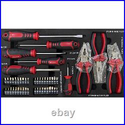 3 Drawer Metal Tool Box Tool Chest 439 Pcs Mechanics Tool Set with Tool Set