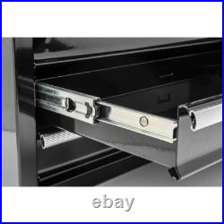 3 Drawer Tool Box Black Steel Keyed Lock Secure Storage Organizer Heavy Duty New 3 Drawer Tool Box Black Steel Keyed Lock Secure Storage Organizer Heavy Duty New