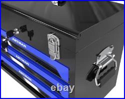 3-Drawers Portable Tool Box Metal Tool Case Workshop Tool Chest Steel Storage
