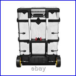 3-Part Rolling Tool Box with 2 Wheels with Traditional Toolbox US Stock