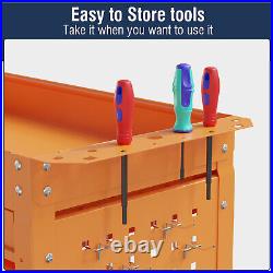 3 Tier Rolling Tool Cart Mechanic Cabinet Storage Tool Box Organizer with Drawer