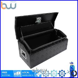 30× 13× 13 Black Aluminum Storage Tool Box for RV Trailer Truck Pickup ATV